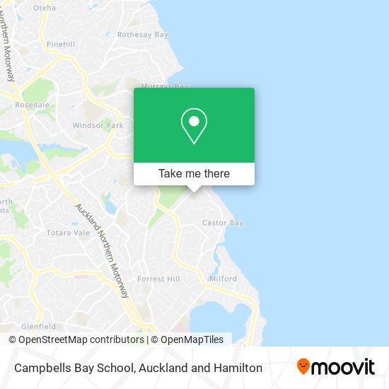 Campbells Bay School map