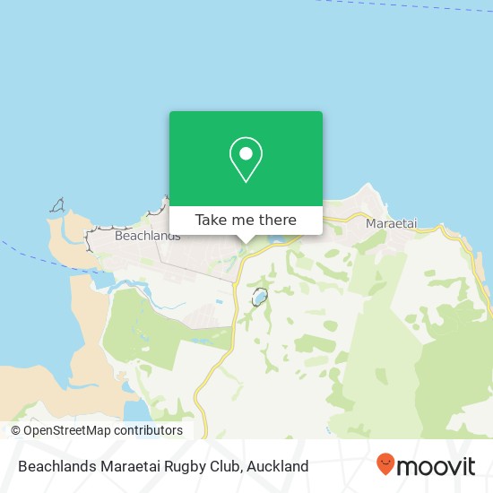 Beachlands Maraetai Rugby Club map