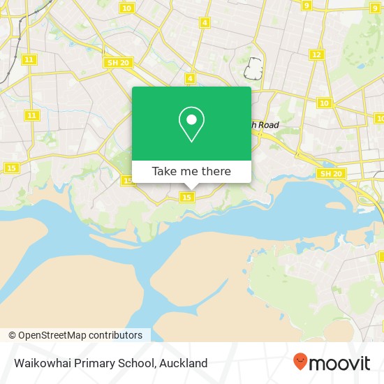 Waikowhai Primary School map