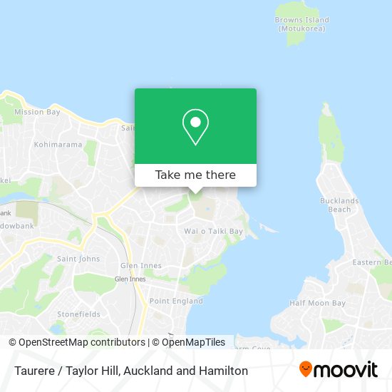 Taurere / Taylor Hill map