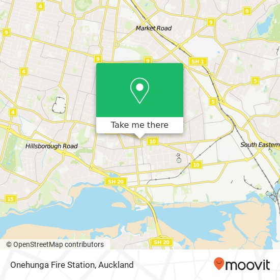 Onehunga Fire Station map