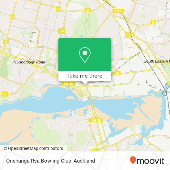 Onehunga Rsa Bowling Club map