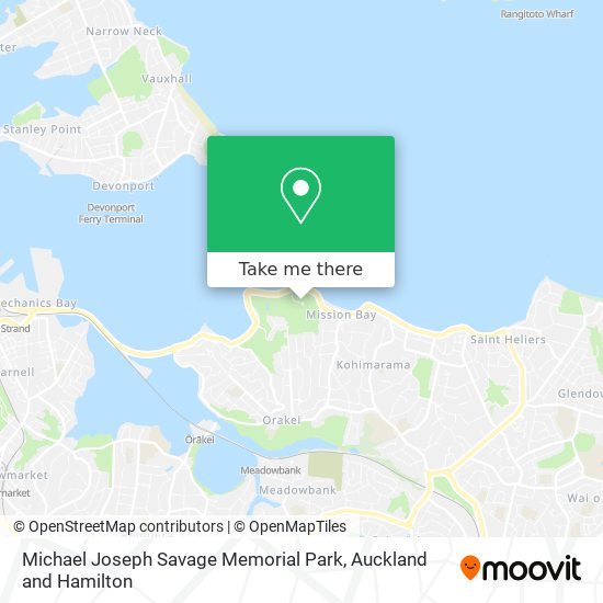 Michael Joseph Savage Memorial Park map