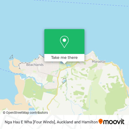 Nga Hau E Wha [Four Winds] map