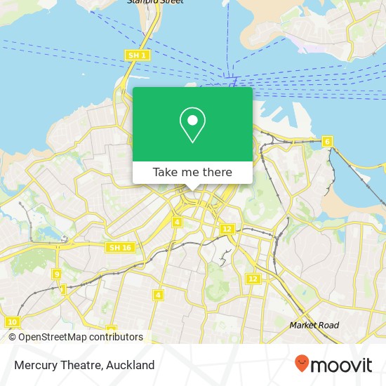 Mercury Theatre map