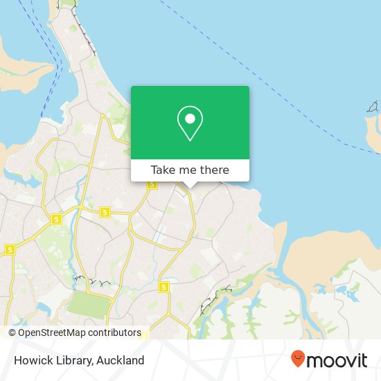 Howick Library map
