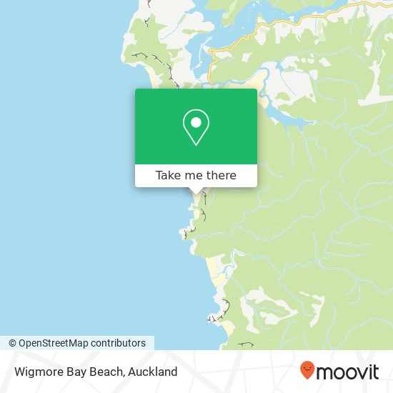 Wigmore Bay Beach map