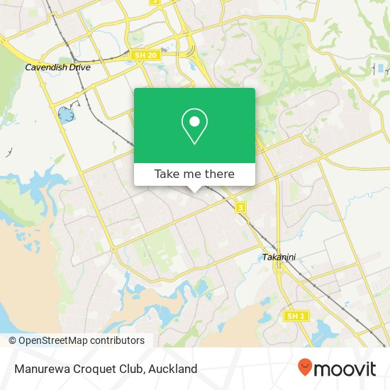 Manurewa Croquet Club地图