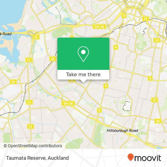 Taumata Reserve map