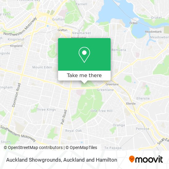 Auckland Showgrounds map