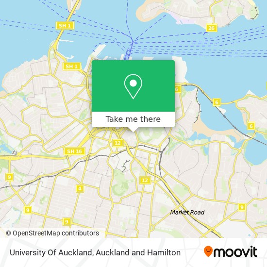 University Of Auckland map