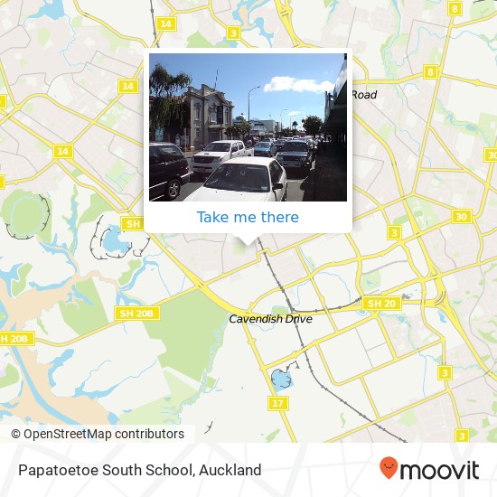 Papatoetoe South School map