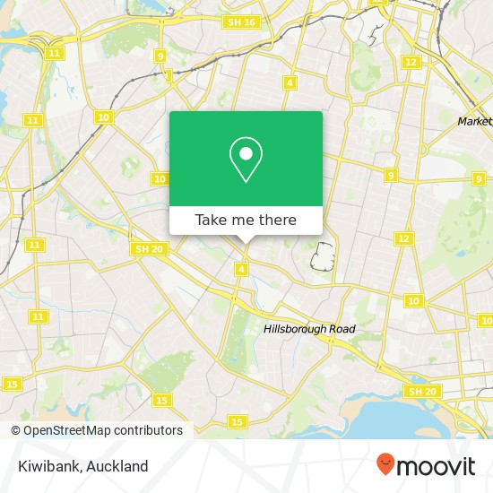 Kiwibank map