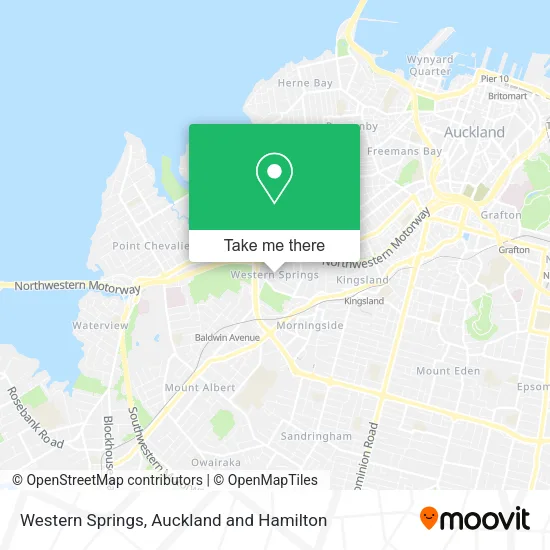 Western Springs map