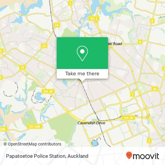Papatoetoe Police Station地图