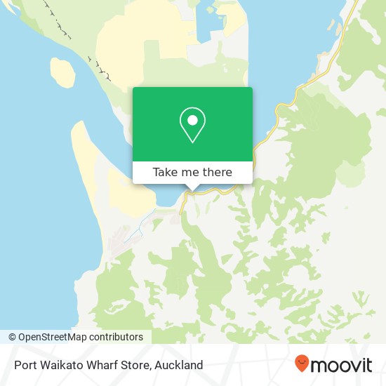 Port Waikato Wharf Store map