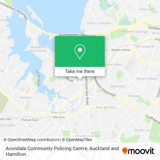 Avondale Community Policing Centre map