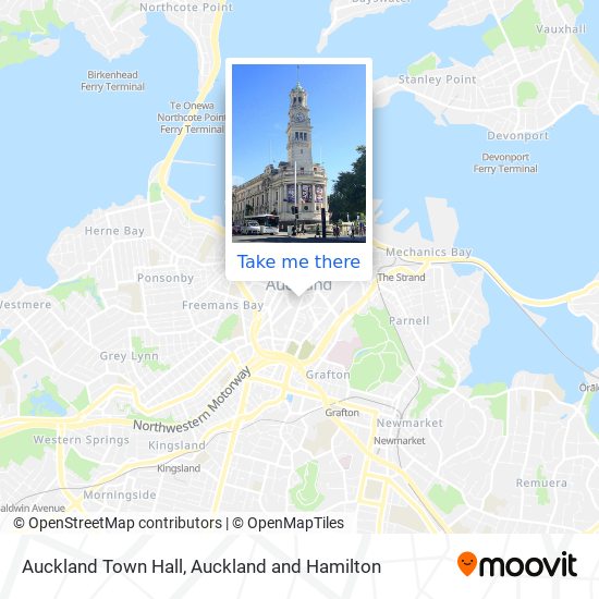 Auckland Town Hall map