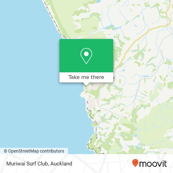 Muriwai Surf Club map