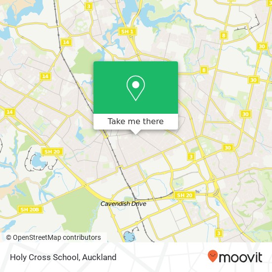 Holy Cross School map
