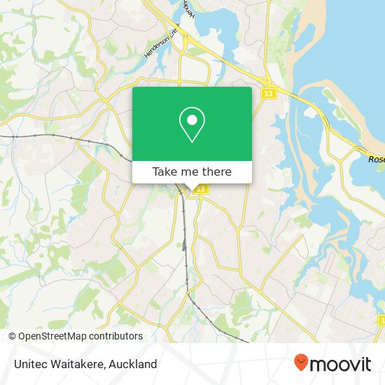 Unitec Waitakere地图