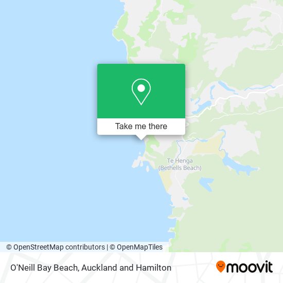 O'Neill Bay Beach map