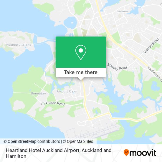 Heartland Hotel Auckland Airport map