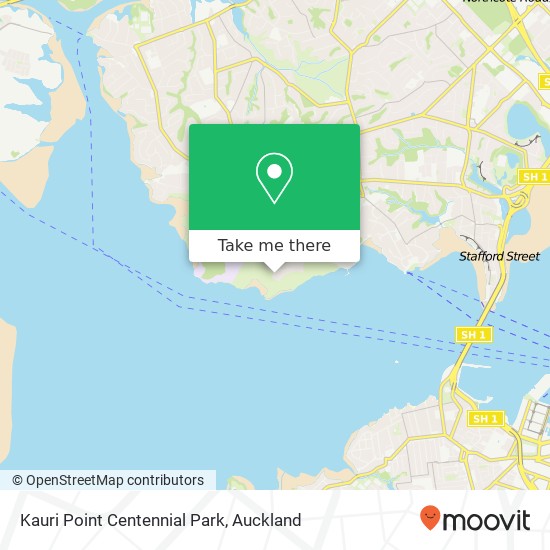 Kauri Point Centennial Park map