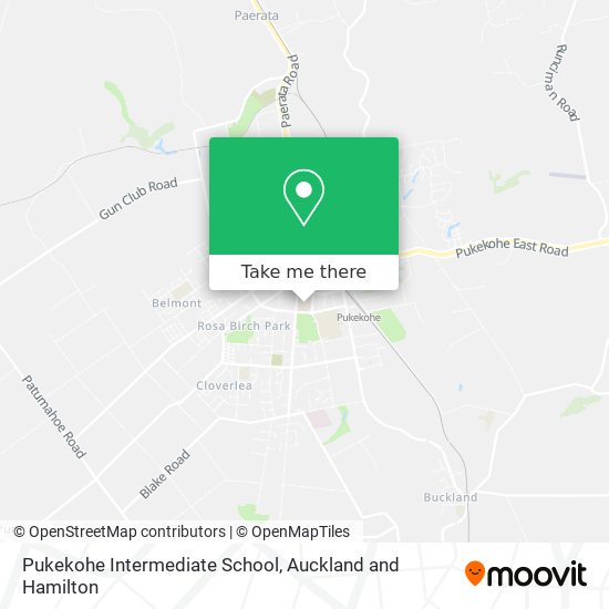 Pukekohe Intermediate School map