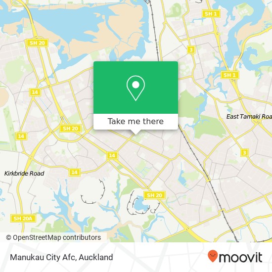 Manukau City Afc map