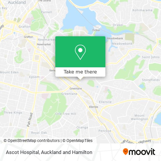 Ascot Hospital map