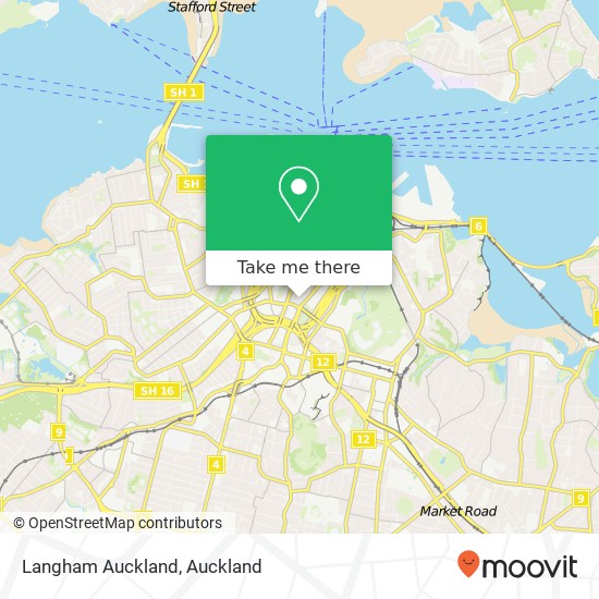 Langham Auckland map
