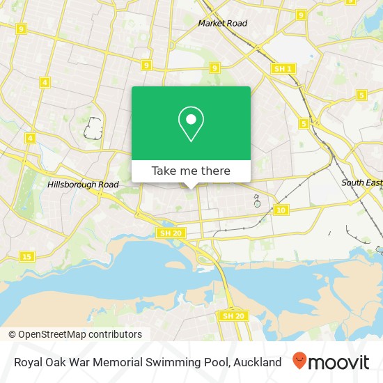 Royal Oak War Memorial Swimming Pool map