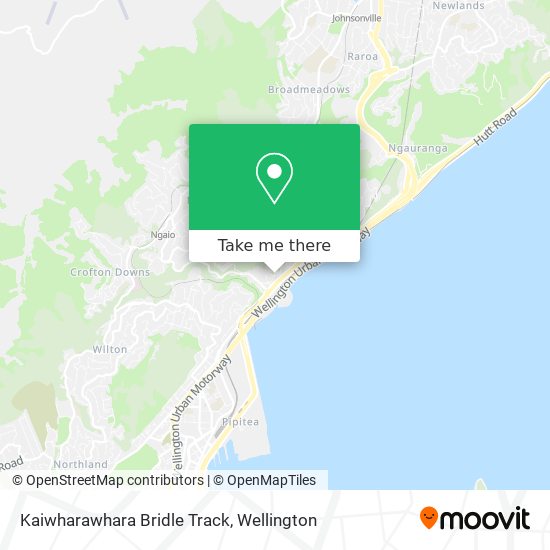 Kaiwharawhara Bridle Track map