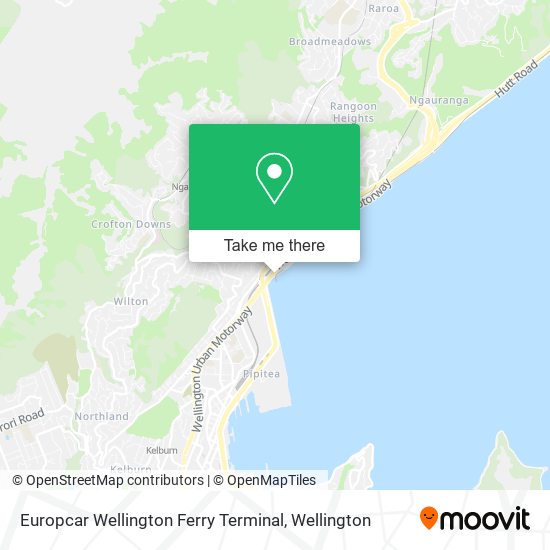 Europcar Wellington Ferry Terminal map