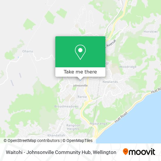 Waitohi - Johnsonville Community Hub map