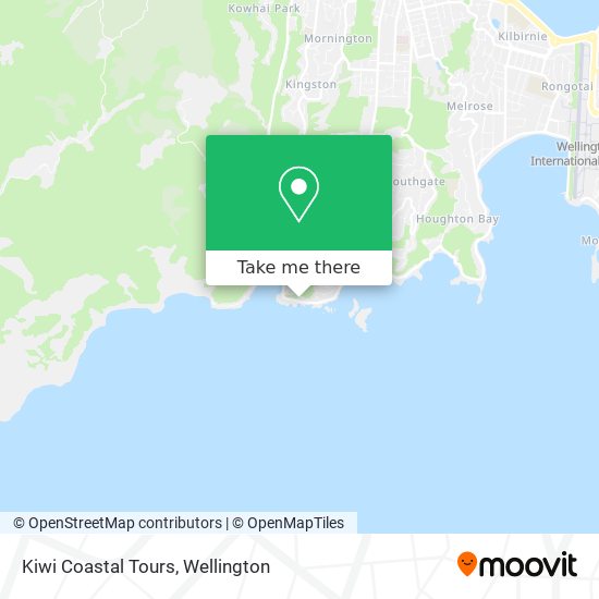 Kiwi Coastal Tours map