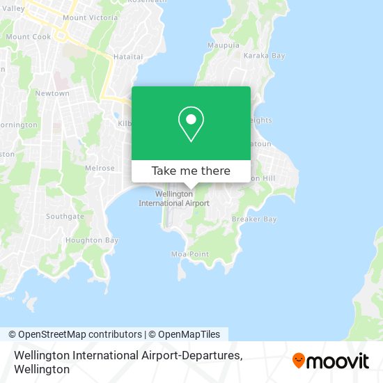 How to get to Wellington International AirportDepartures in Lyall Bay