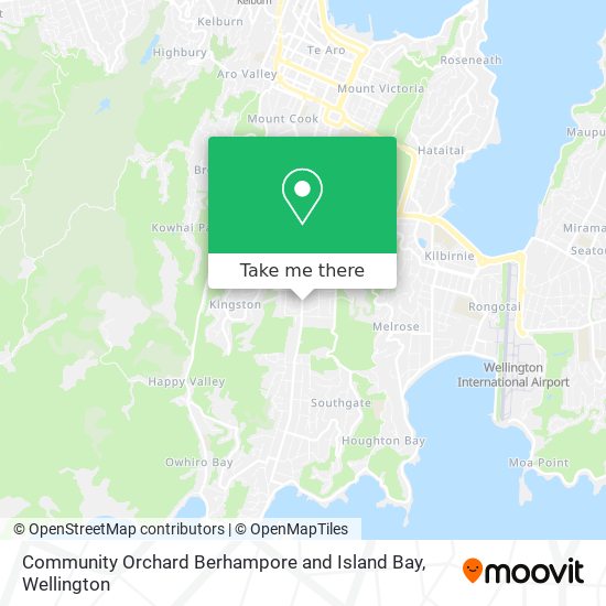 Community Orchard Berhampore and Island Bay map