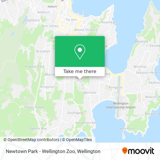 Newtown Park - Wellington Zoo map