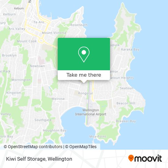 Kiwi Self Storage map