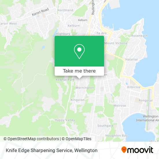 Knife Edge Sharpening Service map