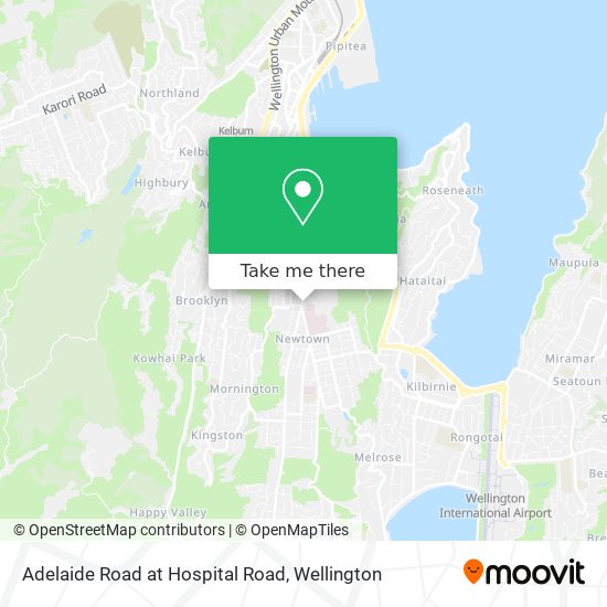 Adelaide Road at Hospital Road map