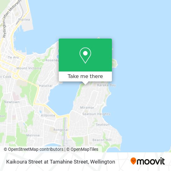 Kaikoura Street at Tamahine Street map