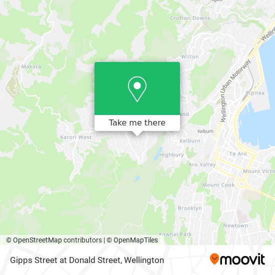 Gipps Street at Donald Street map