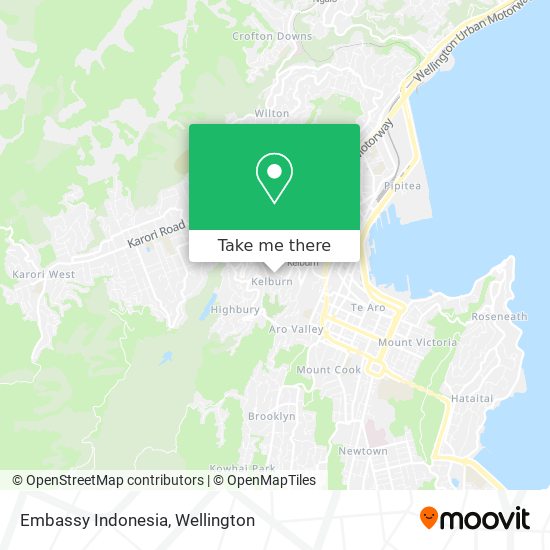 Embassy Indonesia map