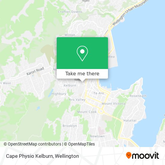 Cape Physio Kelburn map