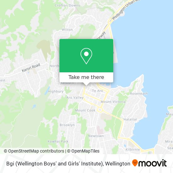 Bgi (Wellington Boys' and Girls' Institute)地图