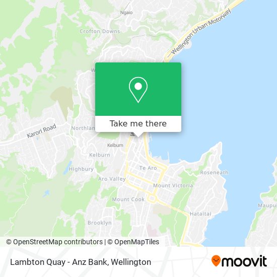 Lambton Quay - Anz Bank map
