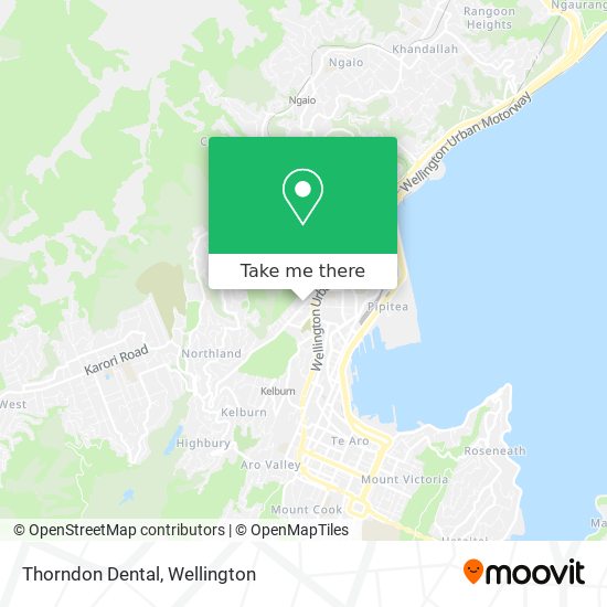 Thorndon Dental map